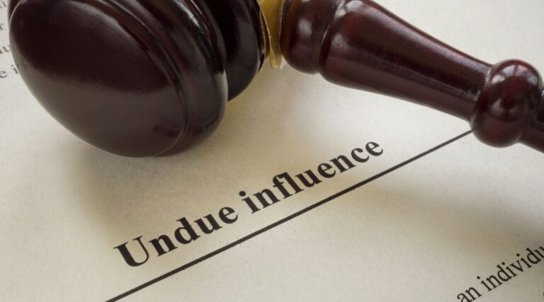 undue influence in family trust california