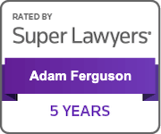 Rated by Super Lawyers - Adam Ferguson - 5 Years